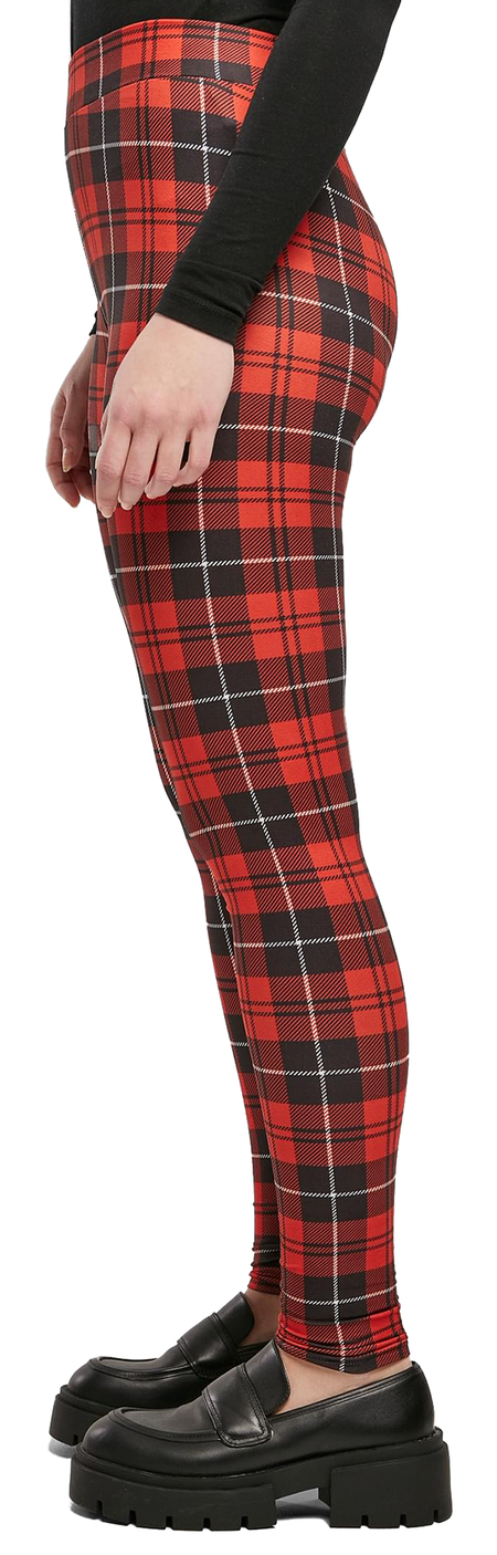 Legging  de Urban Classics - Leggings AOP Soft - XS à XL - pour Femme - rouge - Urban Classics - View 2