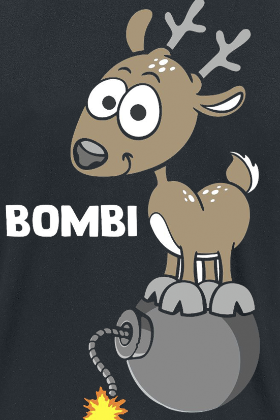 T-Shirt Manches courtes Fun de Tierisch - Bombi - S à 4XL - pour Homme - noir - Tierisch - View 2