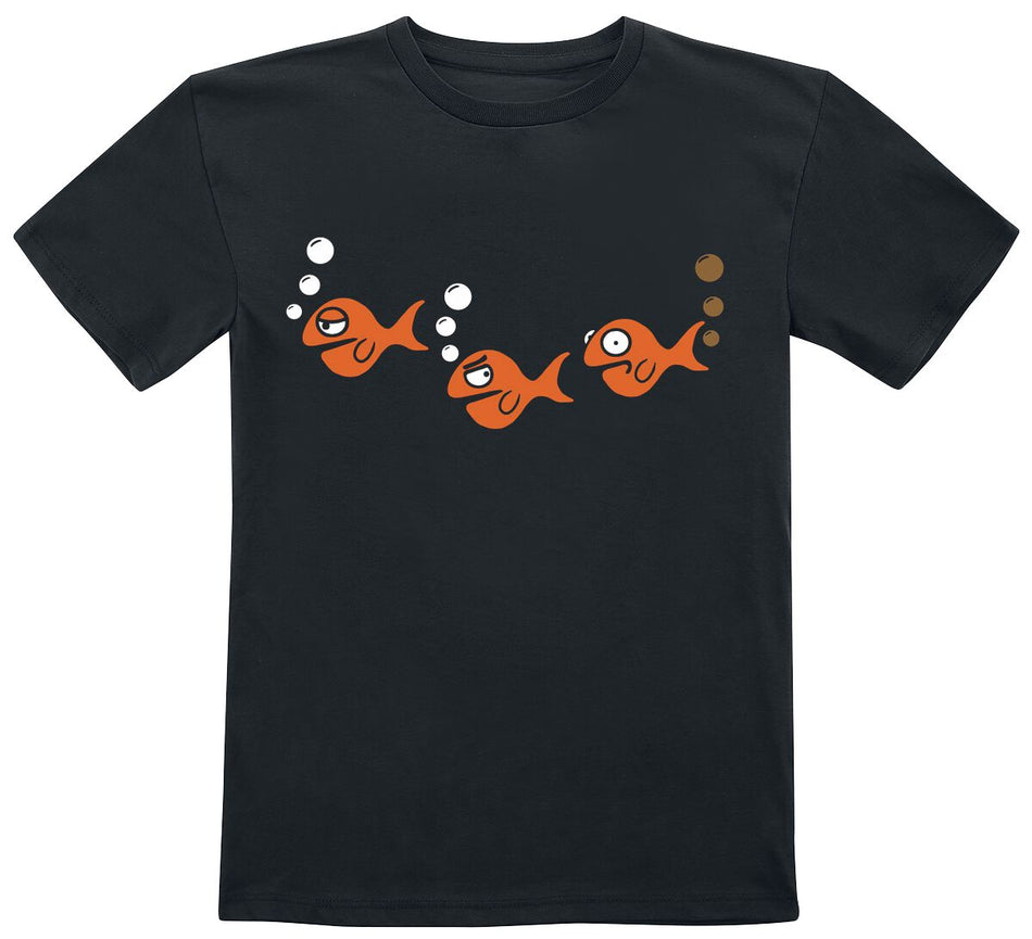 T-Shirt Manches courtes Fun de Tierisch - Ooops! - 104 à 164 - pour Unisexe - noir - Tierisch