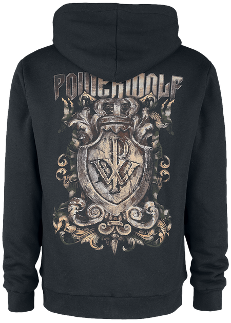 Sweat-shirt zippé à capuche  de Powerwolf - EMP Signature Collection - S à 5XL - pour Homme - noir - Powerwolf - View 2