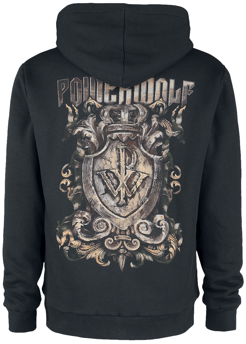 Sweat-shirt zippé à capuche  de Powerwolf - EMP Signature Collection - S à 5XL - pour Homme - noir - Powerwolf - View 2