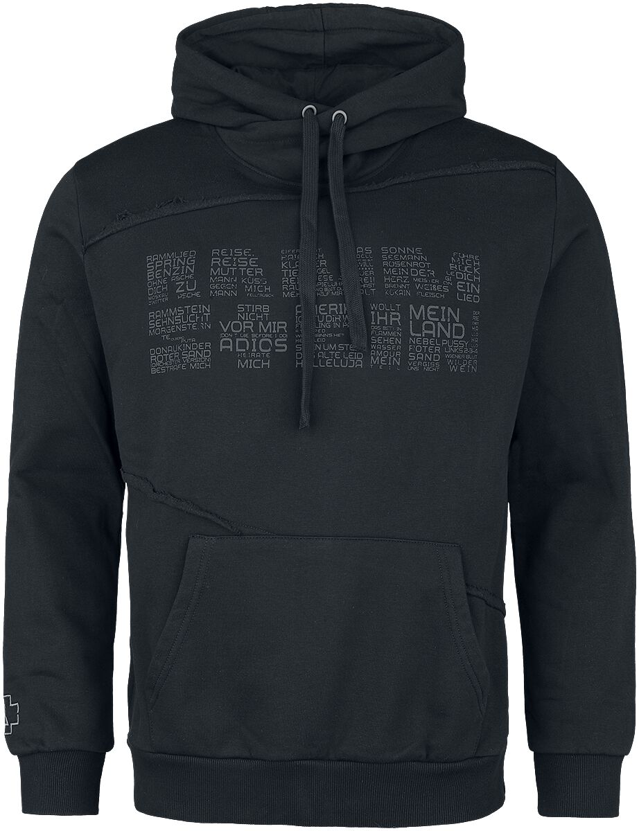 Sweat-shirt à capuche  de Rammstein - Werk - S à 3XL - pour Homme - noir - Rammstein