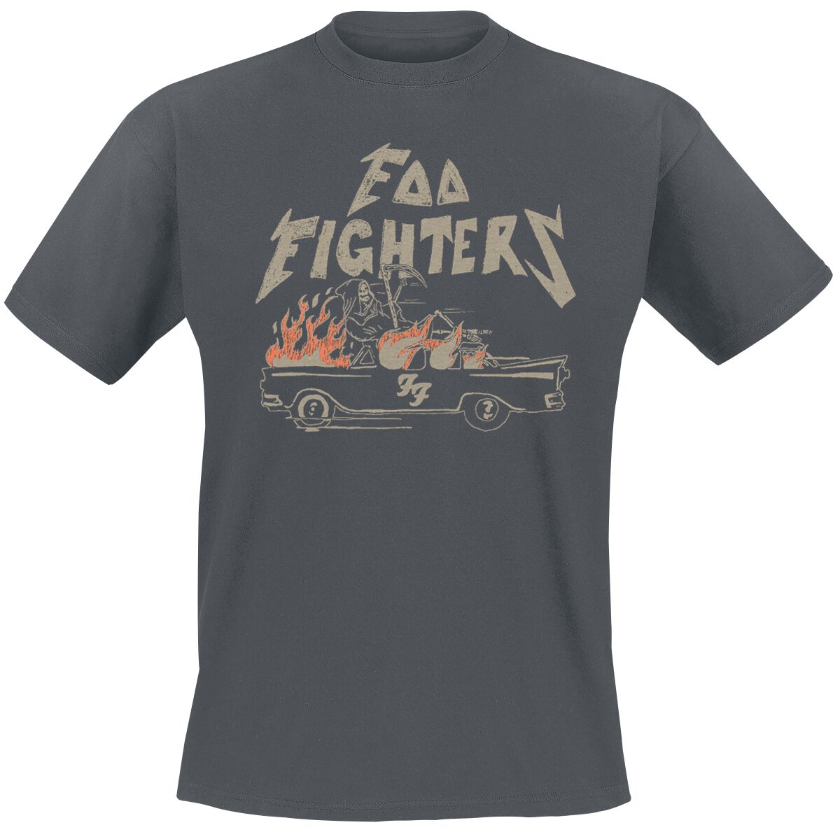 T-Shirt Manches courtes  de Foo Fighters - Joyride - S à 3XL - pour Homme - anthracite - Foo Fighters