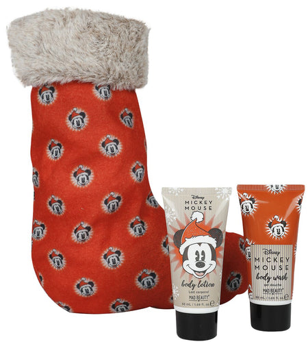 Coffret douche & bain Disney de Mickey & Minnie Mouse - Mad Beauty - Mickey - Chaussette de Noël Remplie - pour Unisexe - Standard - Mickey & Minnie Mouse