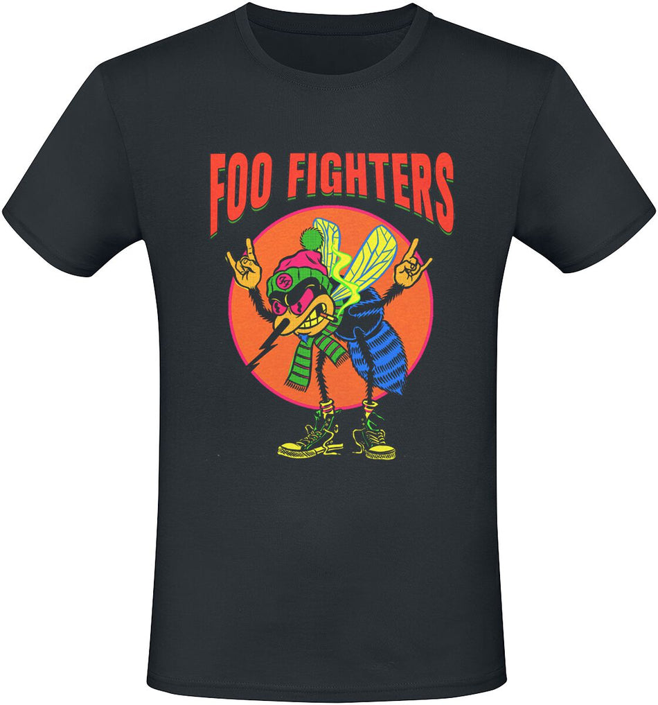 T-Shirt Manches courtes  de Foo Fighters - Mosquito - S à 3XL - pour Homme - noir - Foo Fighters