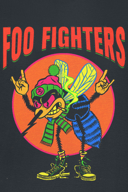 T-Shirt Manches courtes  de Foo Fighters - Mosquito - S à 3XL - pour Homme - noir - Foo Fighters - View 2