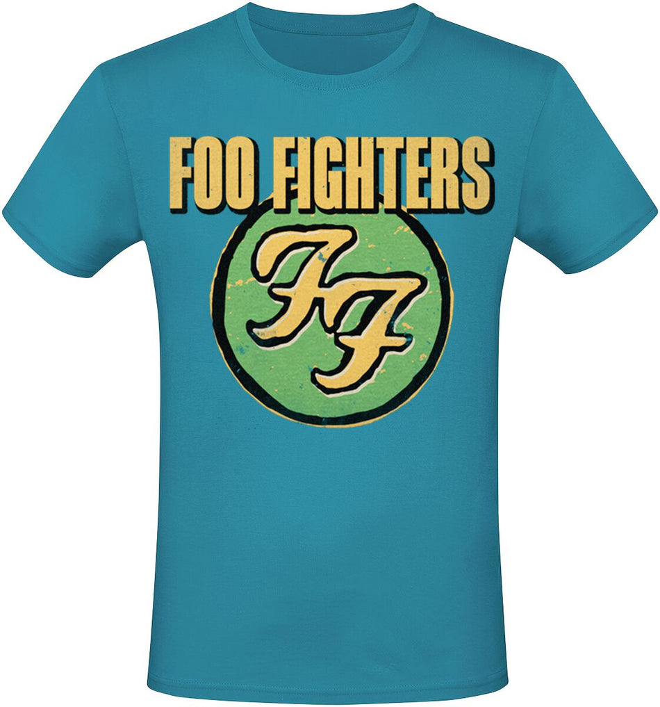 T-Shirt Manches courtes  de Foo Fighters - Logo - S à 3XL - pour Homme - bleu - Foo Fighters