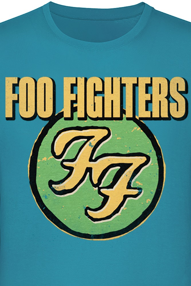 T-Shirt Manches courtes  de Foo Fighters - Logo - S à 3XL - pour Homme - bleu - Foo Fighters - View 2