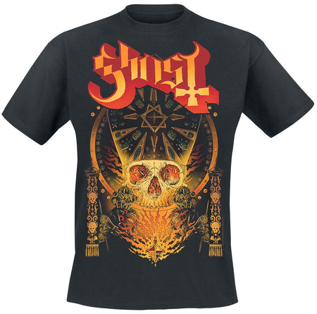 T-Shirt Manches courtes  de Ghost - Papa Flames - S à 4XL - pour Homme - noir - Ghost