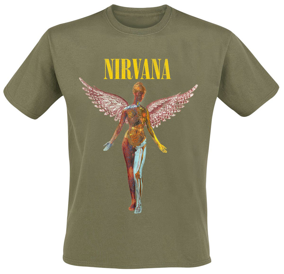 T-Shirt Manches courtes  de Nirvana - Angel - S à 3XL - pour Homme - vert - Nirvana