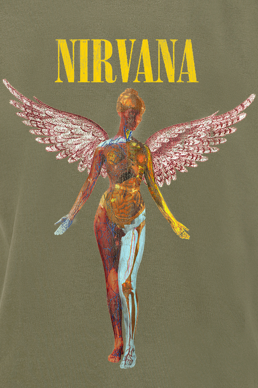 T-Shirt Manches courtes  de Nirvana - Angel - S à 3XL - pour Homme - vert - Nirvana - View 2