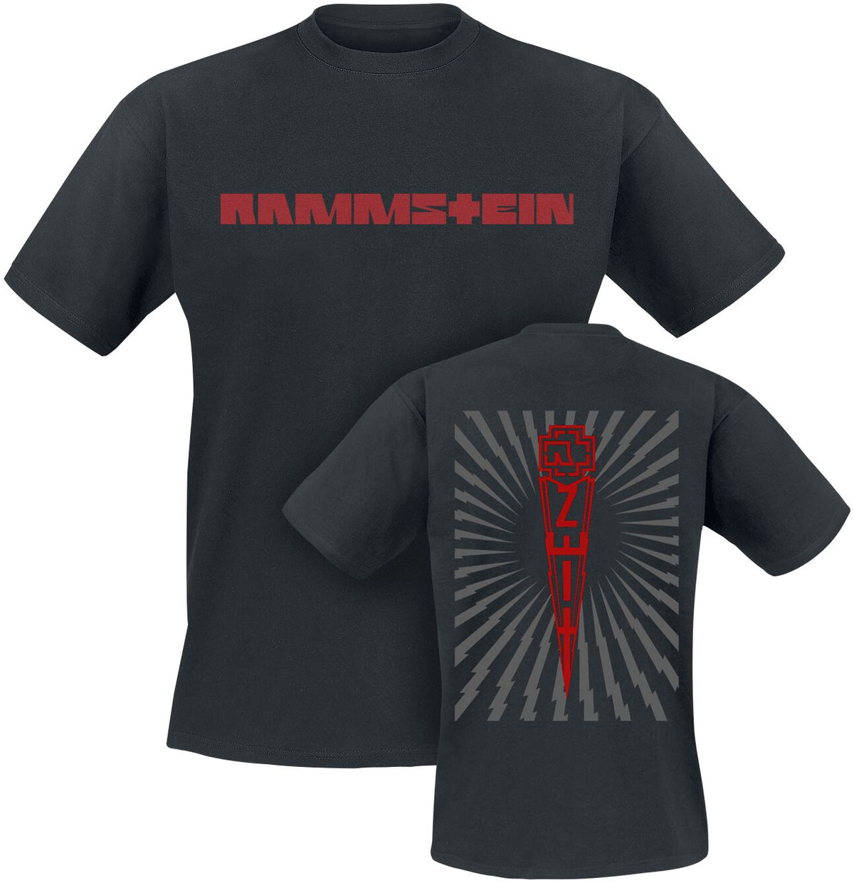 T-Shirt Manches courtes  de Rammstein - Zeit - S à XXL - pour Homme - noir - Rammstein