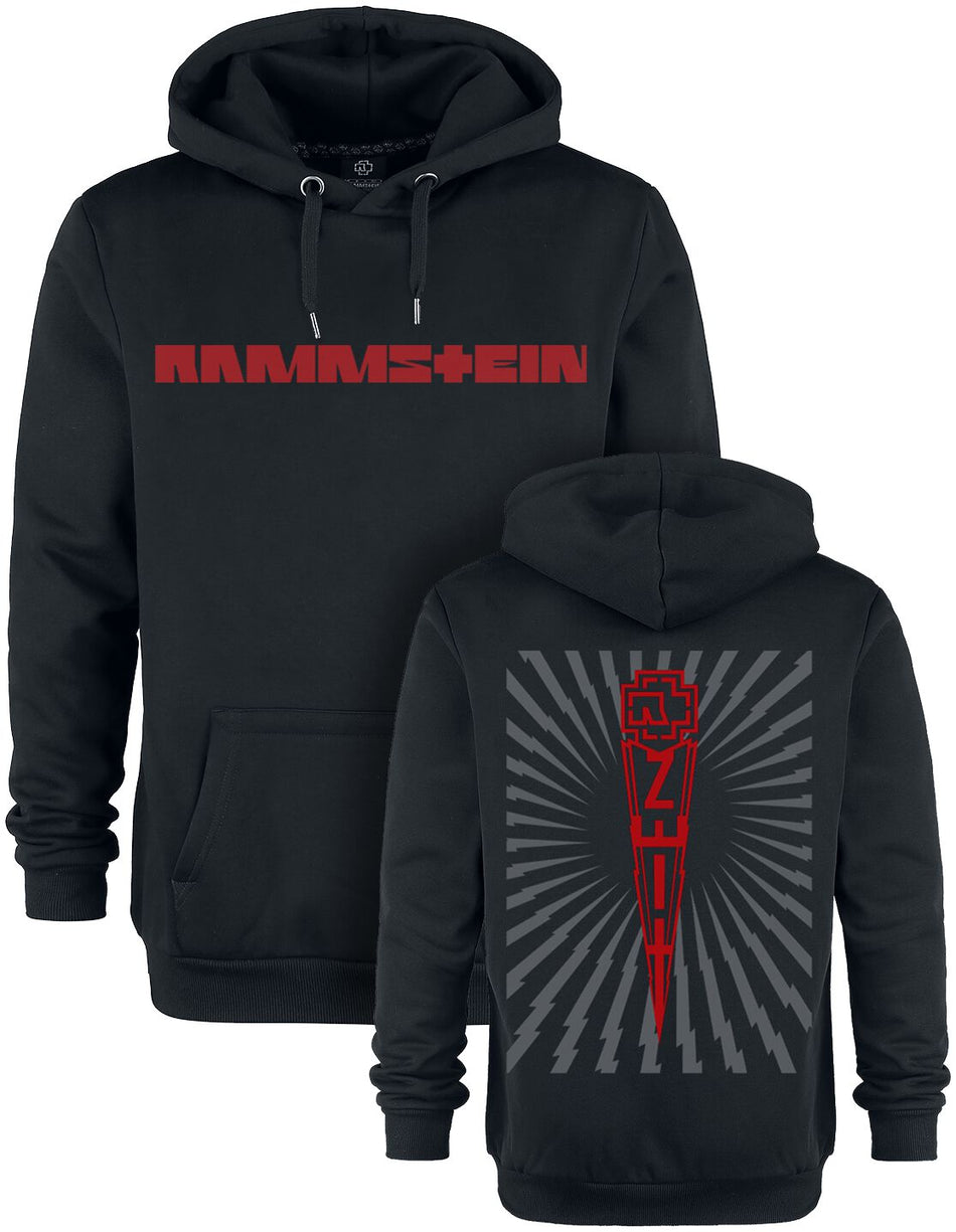 Sweat-shirt à capuche  de Rammstein - Zeit - S à 3XL - pour Homme - noir - Rammstein
