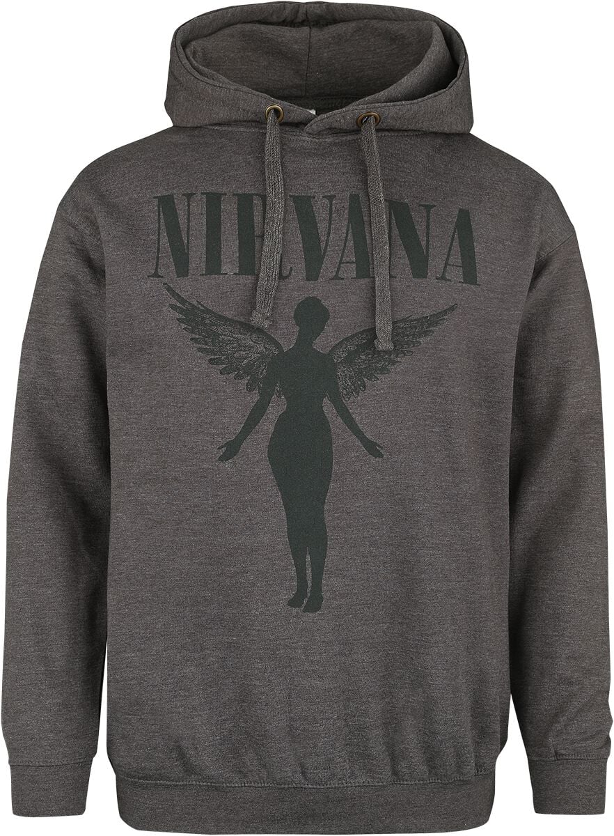 Sweat-shirt à capuche  de Nirvana - Angel - S à XXL - pour Homme - anthracite - Nirvana