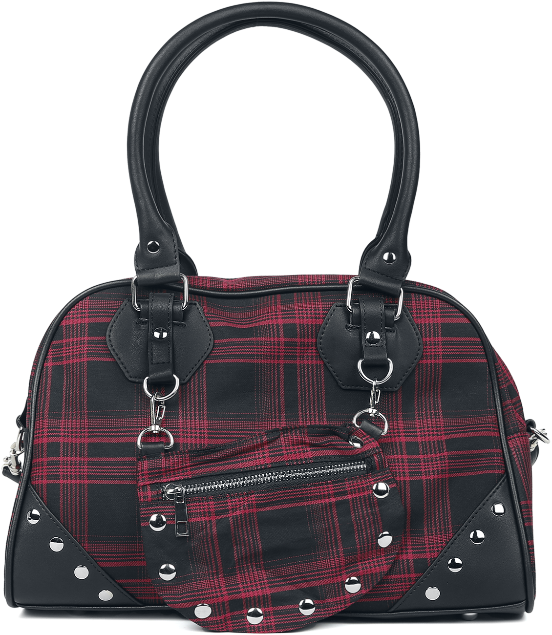 Sac à main Gothic de Banned Alternative - Sac à Carreaux Warren - pour Femme - noir/rouge - Banned Alternative - View 2