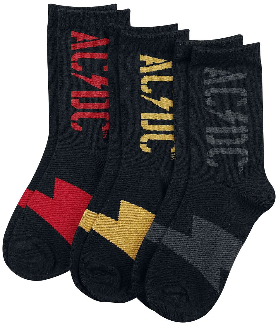 Chaussettes  de AC/DC - PWR UP - Logo - EU39-42 à EU 43-46 - pour Unisexe - multicolore - AC/DC