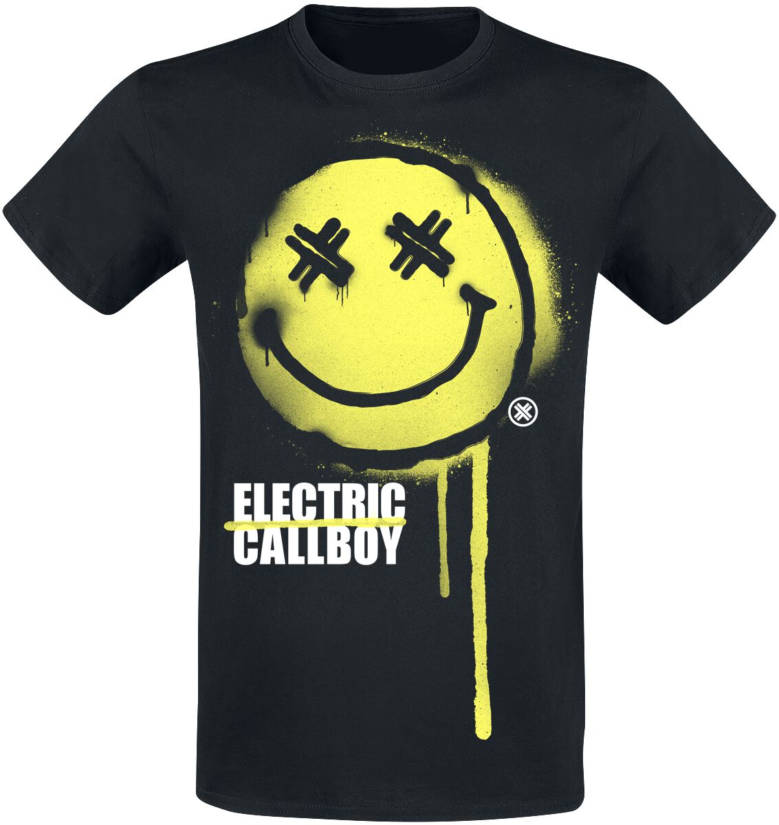 T-Shirt Manches courtes  de Electric Callboy - Spray Smile - S à 3XL - pour Homme - noir - Electric Callboy