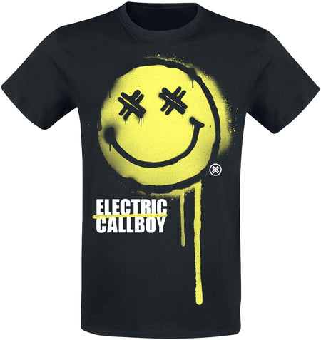 T-Shirt Manches courtes  de Electric Callboy - Spray Smile - S à 3XL - pour Homme - noir - Electric Callboy