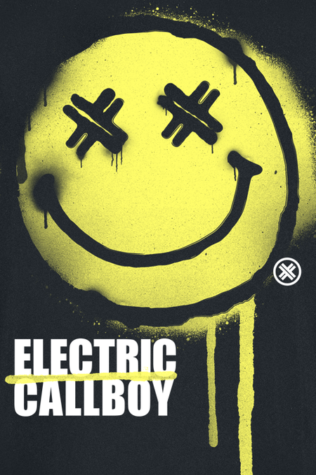 T-Shirt Manches courtes  de Electric Callboy - Spray Smile - S à 3XL - pour Homme - noir - Electric Callboy - View 2