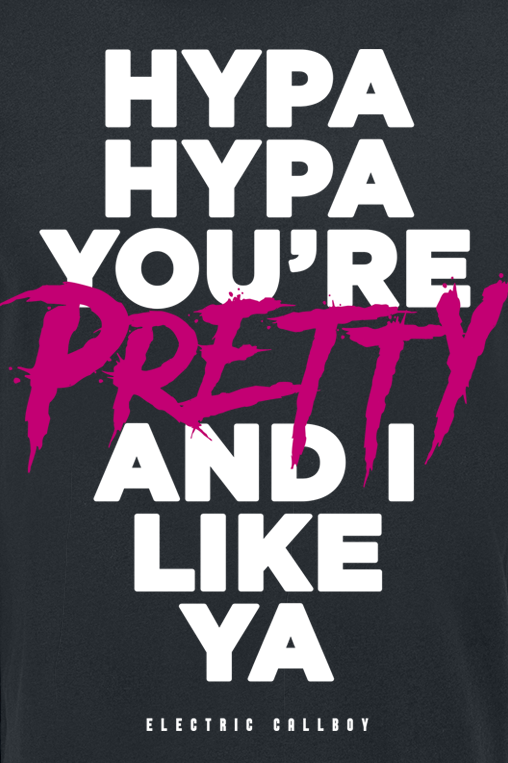 T-Shirt Manches courtes  de Electric Callboy - Hypa Hypa Lyrics - S à 3XL - pour Homme - noir - Electric Callboy - View 2