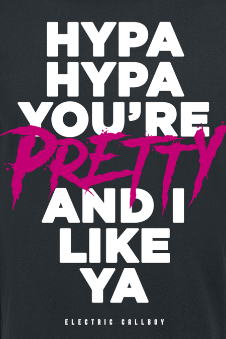 T-Shirt Manches courtes  de Electric Callboy - Hypa Hypa Lyrics - S à 3XL - pour Homme - noir - Electric Callboy - View 2