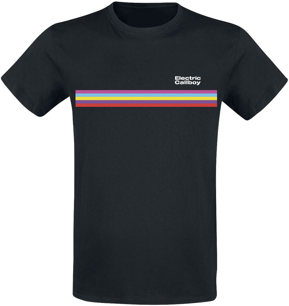 T-Shirt Manches courtes  de Electric Callboy - Stripe - S à 3XL - pour Homme - noir - Electric Callboy