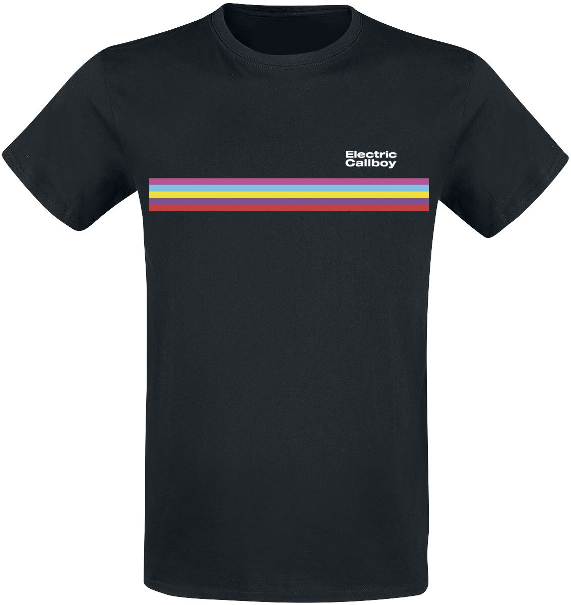 T-Shirt Manches courtes  de Electric Callboy - Stripe - S à 3XL - pour Homme - noir - Electric Callboy