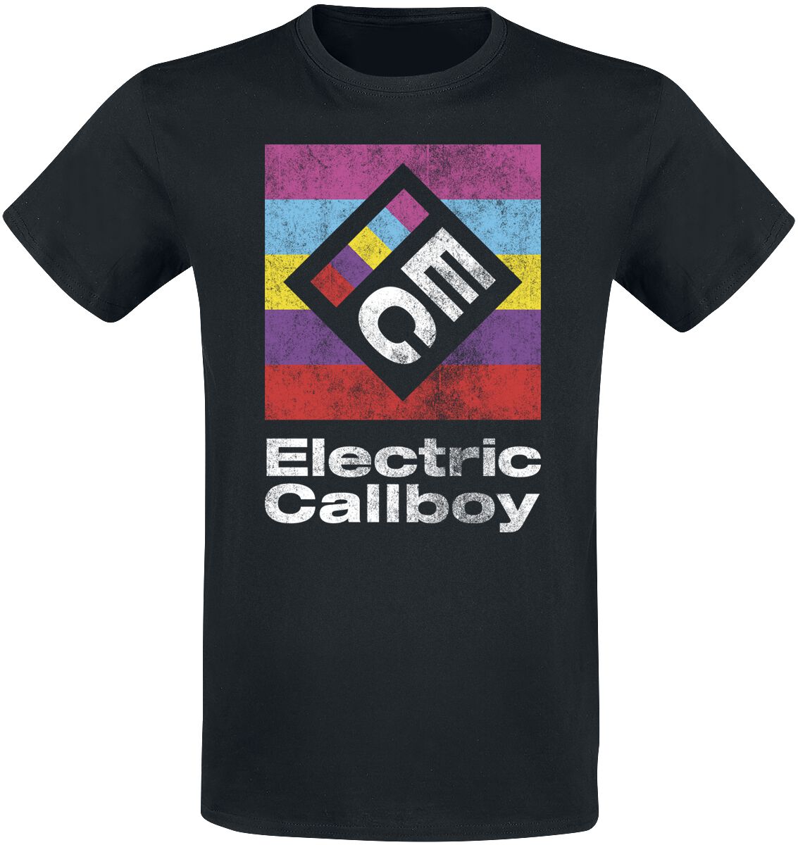 T-Shirt Manches courtes  de Electric Callboy - Square Logo - S à 3XL - pour Homme - noir - Electric Callboy