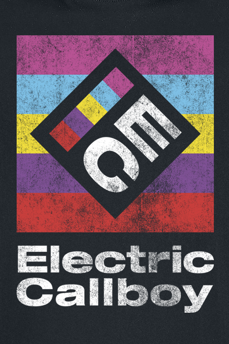 T-Shirt Manches courtes  de Electric Callboy - Square Logo - S à 3XL - pour Homme - noir - Electric Callboy - View 2