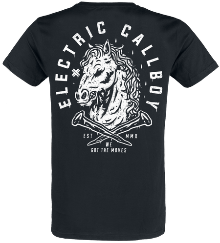 T-Shirt Manches courtes  de Electric Callboy - Dark Horse - S à 3XL - pour Homme - noir - Electric Callboy - View 2