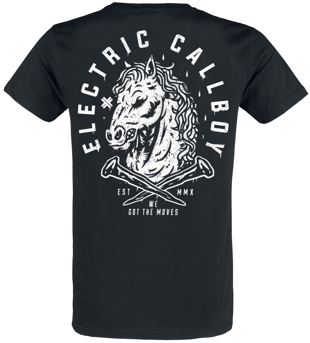 T-Shirt Manches courtes  de Electric Callboy - Dark Horse - S à 3XL - pour Homme - noir - Electric Callboy - View 2