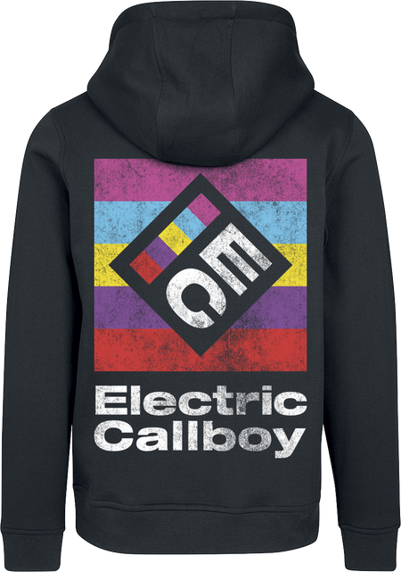 Sweat-shirt à capuche  de Electric Callboy - Square Logo - M à XXL - pour Homme - noir - Electric Callboy - View 2
