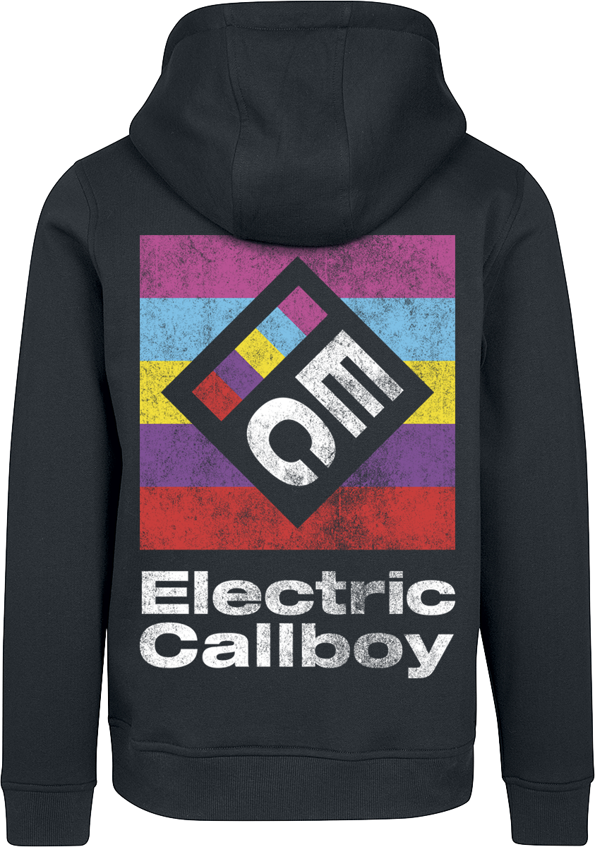 Sweat-shirt à capuche  de Electric Callboy - Square Logo - S à XXL - pour Homme - noir - Electric Callboy - View 2