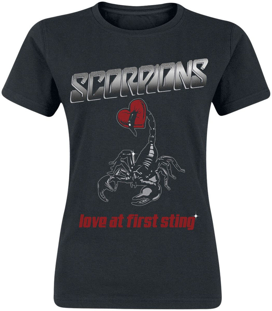 T-Shirt Manches courtes  de Scorpions - Pierced Heart - S à XXL - pour Femme - noir - Scorpions