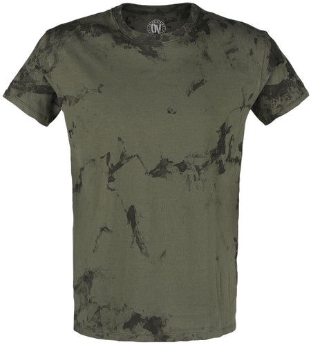 T-Shirt Manches courtes  de Outer Vision - T-Shirt Homme - S à XL - pour Homme - kaki - Outer Vision