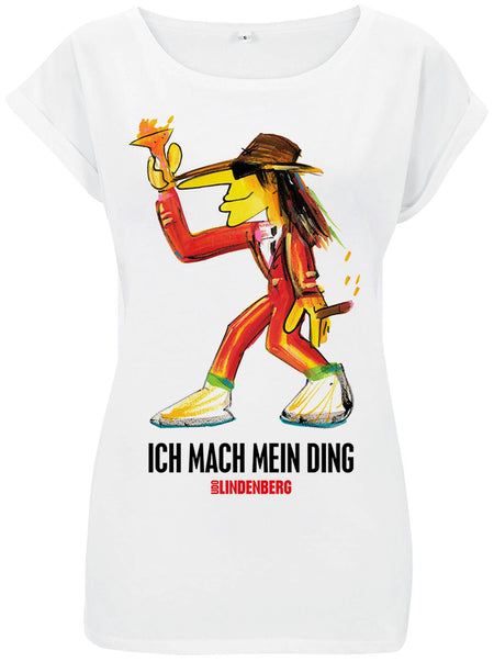 T-Shirt Manches courtes  de Udo Lindenberg - Ich mach mein Ding 2022 Shirt Women - S à M - pour Femme - blanc - Udo Lindenberg