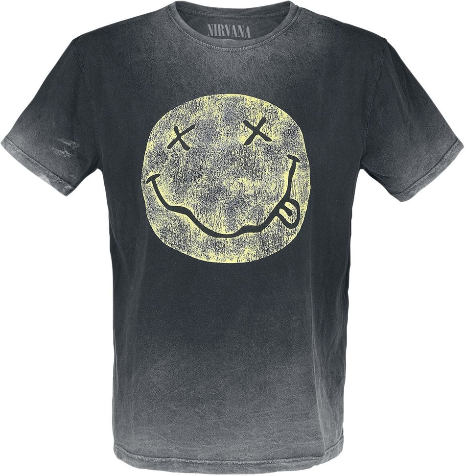 T-Shirt Manches courtes  de Nirvana - I'm So Happy - S à 3XL - pour Homme - gris - Nirvana