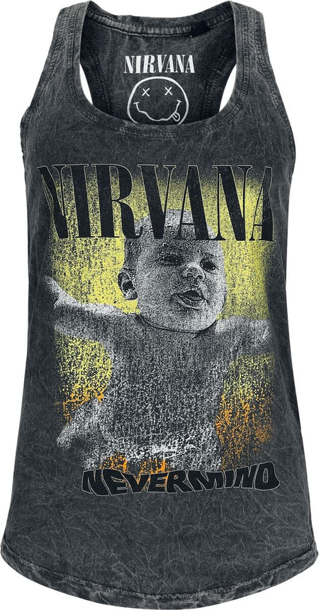 Débardeur  de Nirvana - Nevermind - S à XXL - pour Femme - gris - Nirvana