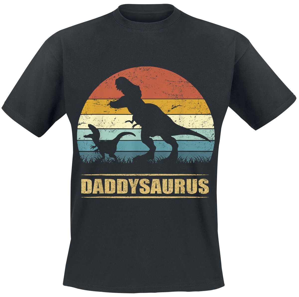 T-Shirt Manches courtes Fun de Familie & Freunde - Daddysaurus 3 - S à 4XL - pour Homme - noir - Familie & Freunde