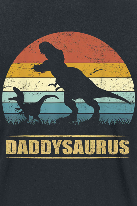 T-Shirt Manches courtes Fun de Familie & Freunde - Daddysaurus 3 - S à 4XL - pour Homme - noir - Familie & Freunde - View 2