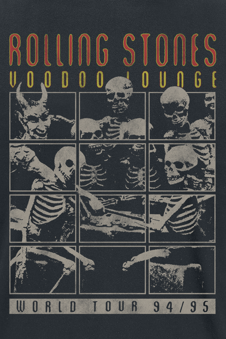 T-Shirt Manches courtes  de The Rolling Stones - Voodoo Lounge World Tour - S à 3XL - pour Homme - noir - The Rolling Stones - View 2