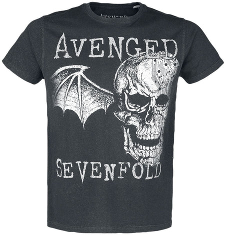 T-Shirt Manches courtes  de Avenged Sevenfold - Deathbat - S à XXL - pour Homme - noir - Avenged Sevenfold