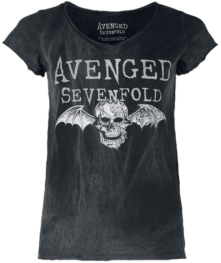T-Shirt Manches courtes  de Avenged Sevenfold - Deathbat - S à XXL - pour Femme - noir - Avenged Sevenfold