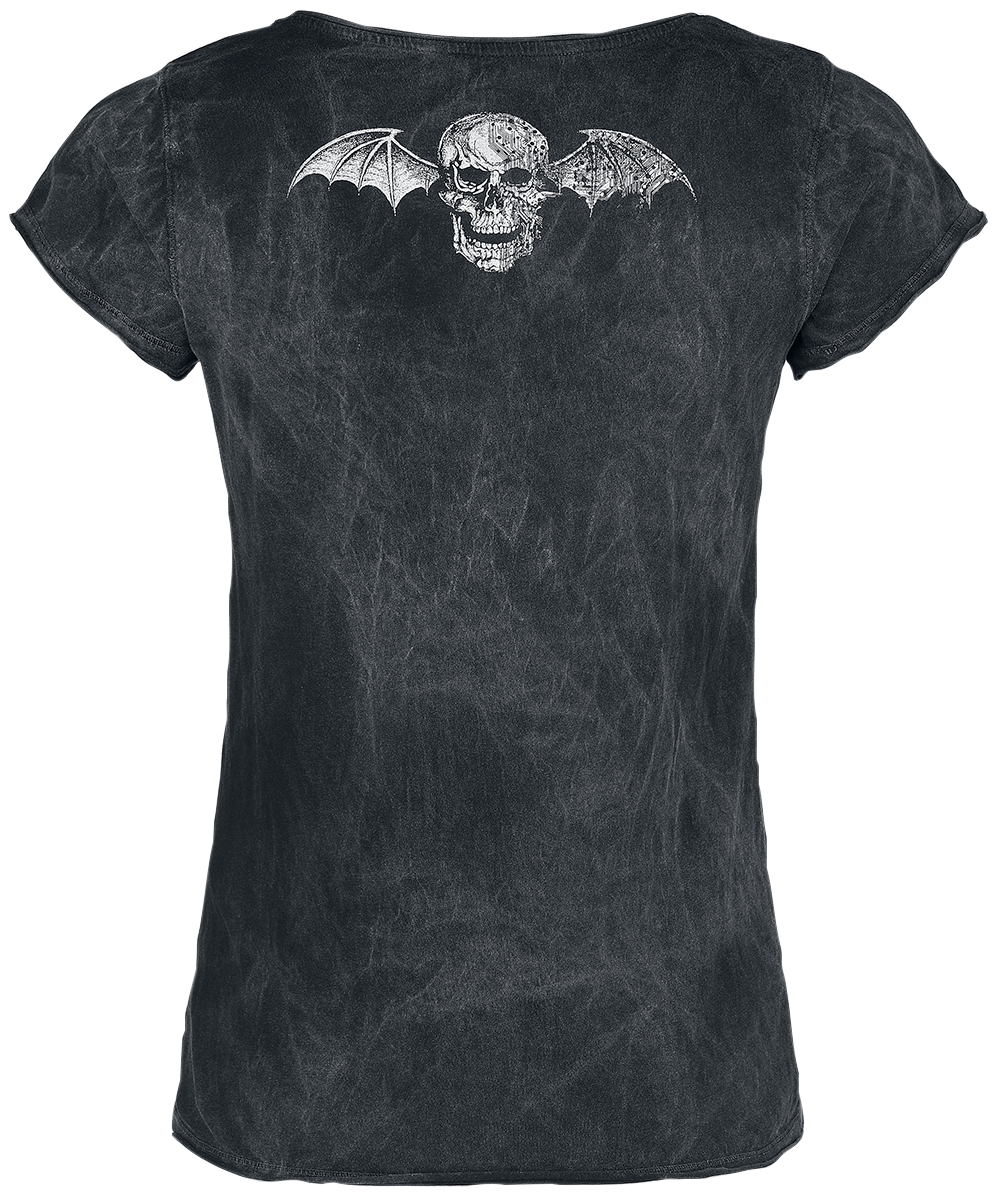 T-Shirt Manches courtes  de Avenged Sevenfold - Deathbat - S à XXL - pour Femme - noir - Avenged Sevenfold - View 2