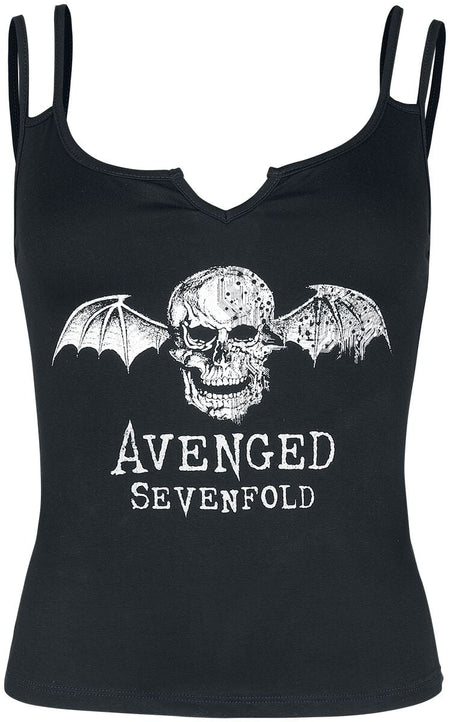 Top  de Avenged Sevenfold - Deathbat - S à XXL - pour Femme - noir - Avenged Sevenfold