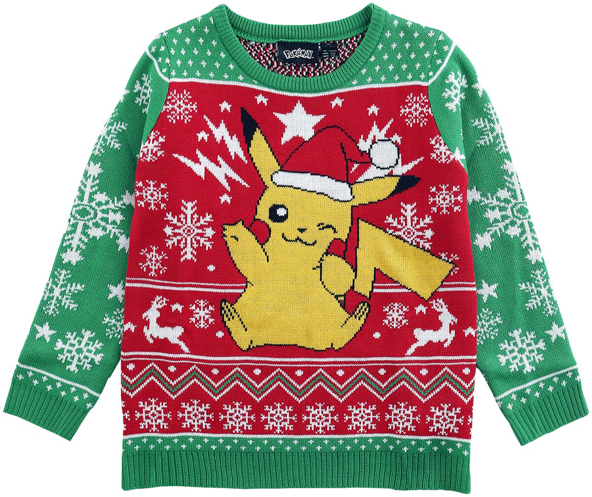 Sweat-Shirt Gaming de Pokémon - Enfants - Pikachu - Pika! Pika! - 110/116 à 158/164 - pour filles & garçonse - multicolore - Pokémon
