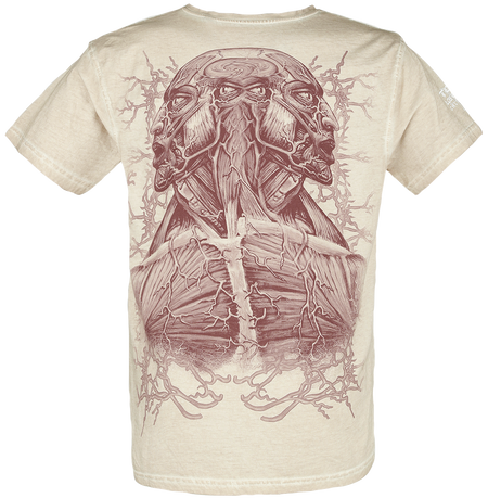 T-Shirt Manches courtes  de Tool - Double Image - S à 3XL - pour Homme - beige - Tool - View 2