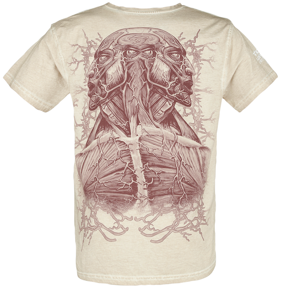 T-Shirt Manches courtes  de Tool - Double Image - S à 3XL - pour Homme - beige - Tool - View 2