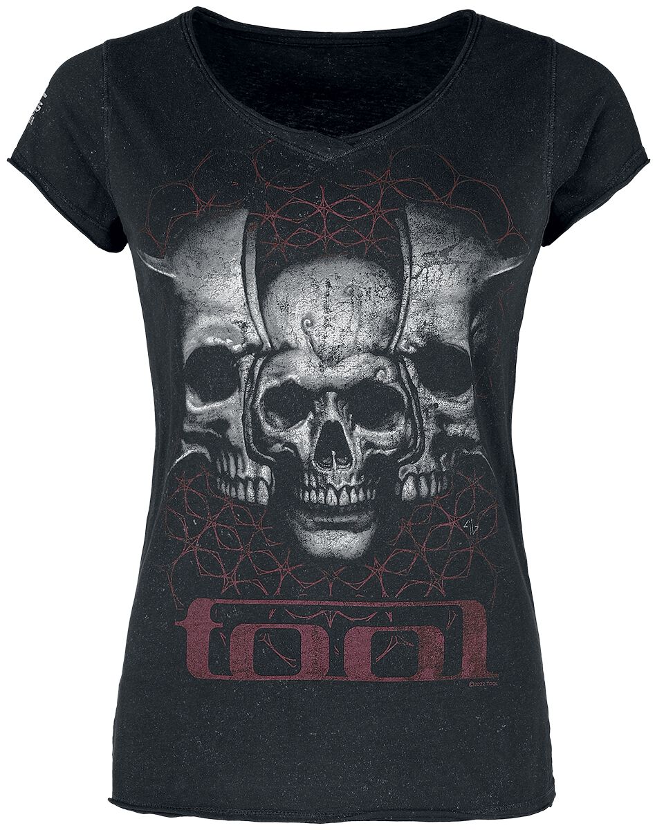 T-Shirt Manches courtes  de Tool - Skull Spikes - S à XXL - pour Femme - noir - Tool