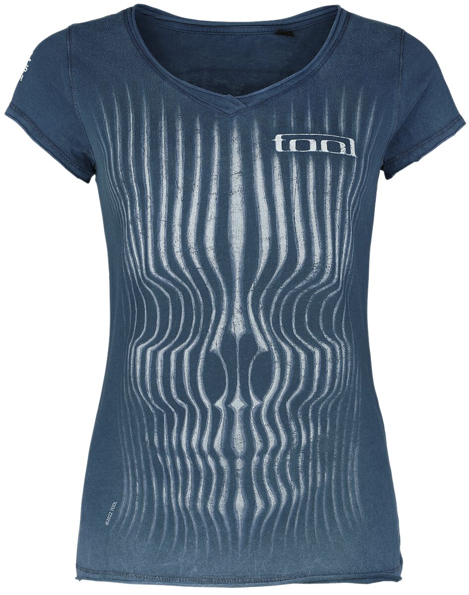 T-Shirt Manches courtes  de Tool - Grid Skull - S à XXL - pour Femme - bleu - Tool